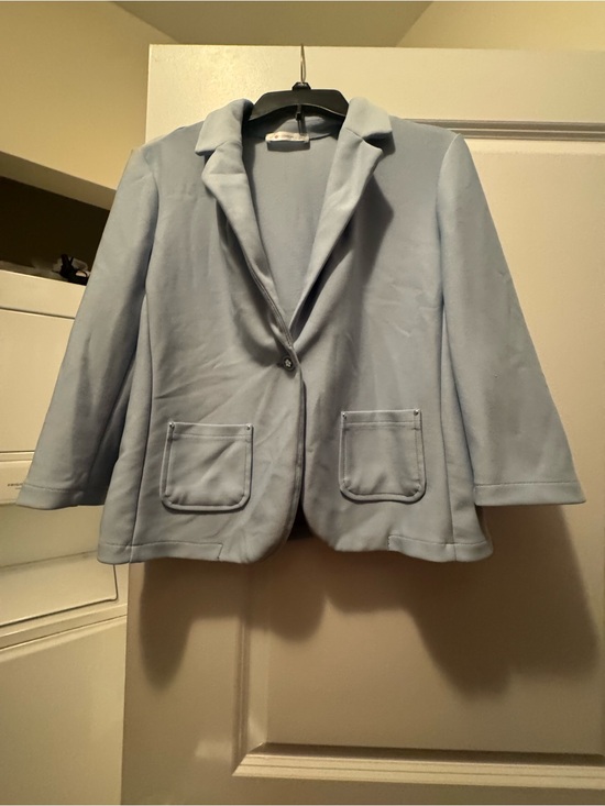 89th & Madison Jackets & Blazers - 89th & Madison Pale Blue Women's Blazer Jacket